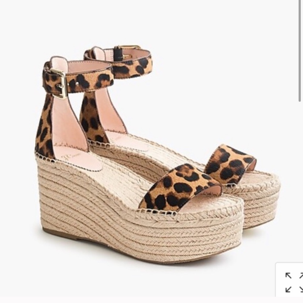 Brand new J Crew espadrille platform wedges